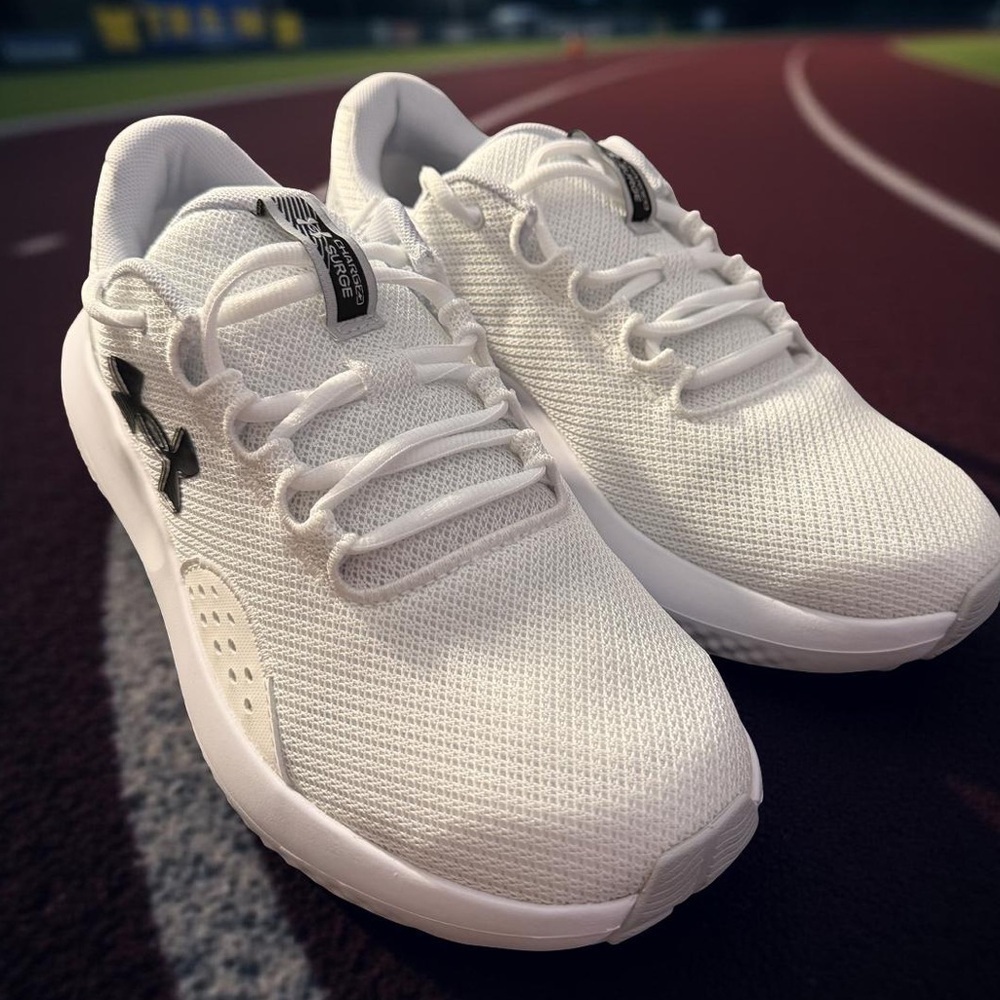 NEW Under Armour Men’s Charged Surge 4 Athletic Running Sneakers White Size 9 - Picture 12 of 13